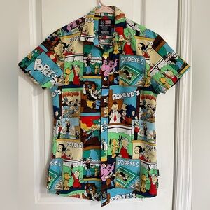 Phat Farm Popeye Button Up Shirt Boys Shirt S